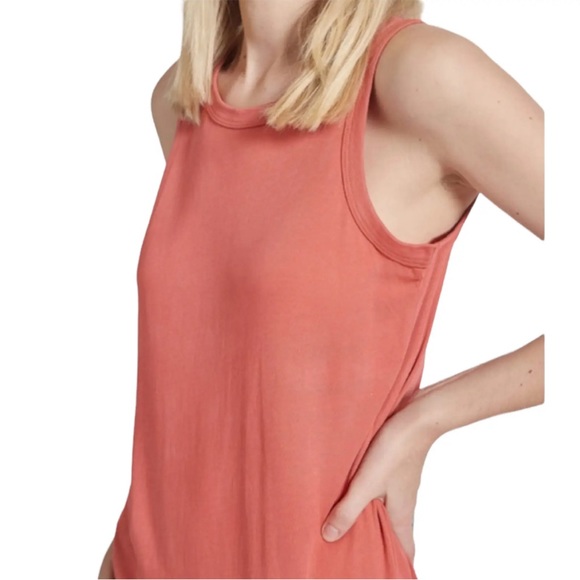 CURRENT/ELLIOTT Perfect Muscle Tee Tank Dress - Picture 7 of 7